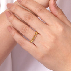 Gold Fashion Rings  -  Women'