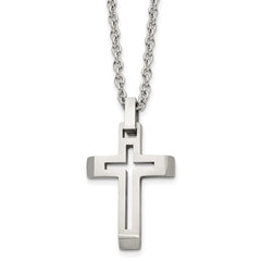 ST/ST 20" BRUSHED GRAY OPEN CROSS PEND